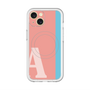 スリムプロテクションプレミアムケース with MagSafe［ オリジナル - initial color line - A pink ］