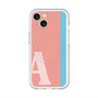 スリムプロテクションプレミアムケース with MagSafe［ オリジナル - initial color line - A pink ］