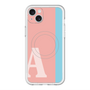 スリムプロテクションプレミアムケース with MagSafe［ オリジナル - initial color line - A pink ］