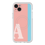 スリムプロテクションプレミアムケース with MagSafe［ オリジナル - initial color line - A pink ］