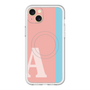 スリムプロテクションプレミアムケース with MagSafe［ オリジナル - initial color line - A pink ］
