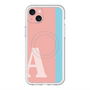 スリムプロテクションプレミアムケース with MagSafe［ オリジナル - initial color line - A pink ］