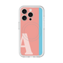 スリムプロテクションプレミアムケース with MagSafe［ オリジナル - initial color line - A pink ］