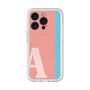 スリムプロテクションプレミアムケース with MagSafe［ オリジナル - initial color line - A pink ］