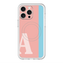 スリムプロテクションプレミアムケース with MagSafe［ オリジナル - initial color line - A pink ］