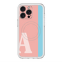スリムプロテクションプレミアムケース with MagSafe［ オリジナル - initial color line - A pink ］