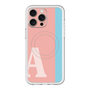 スリムプロテクションプレミアムケース with MagSafe［ オリジナル - initial color line - A pink ］