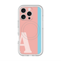スリムプロテクションプレミアムケース with MagSafe［ オリジナル - initial color line - A pink ］