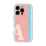 スリムプロテクションプレミアムケース with MagSafe［ オリジナル - initial color line - A pink ］