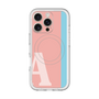 スリムプロテクションプレミアムケース with MagSafe［ オリジナル - initial color line - A pink ］