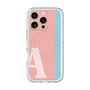スリムプロテクションプレミアムケース with MagSafe［ オリジナル - initial color line - A pink ］