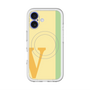 スリムプロテクションプレミアムケース with MagSafe［ オリジナル - initial color line - V yellow ］