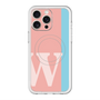 スリムプロテクションプレミアムケース with MagSafe［ オリジナル - initial color line - W pink ］