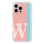 スリムプロテクションプレミアムケース with MagSafe［ オリジナル - initial color line - W pink ］
