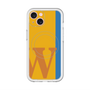 スリムプロテクションプレミアムケース with MagSafe［ オリジナル - initial color line - W orange ］