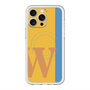 スリムプロテクションプレミアムケース with MagSafe［ オリジナル - initial color line - W orange ］