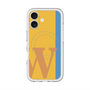 スリムプロテクションプレミアムケース with MagSafe［ オリジナル - initial color line - W orange ］