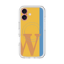 スリムプロテクションプレミアムケース with MagSafe［ オリジナル - initial color line - W orange ］