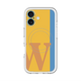 スリムプロテクションプレミアムケース with MagSafe［ オリジナル - initial color line - W orange ］