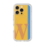 スリムプロテクションプレミアムケース with MagSafe［ オリジナル - initial color line - W orange ］
