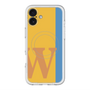 スリムプロテクションプレミアムケース with MagSafe［ オリジナル - initial color line - W orange ］