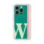 スリムプロテクションプレミアムケース with MagSafe［ オリジナル - initial color line - W green ］