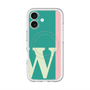 スリムプロテクションプレミアムケース with MagSafe［ オリジナル - initial color line - W green ］