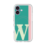スリムプロテクションプレミアムケース with MagSafe［ オリジナル - initial color line - W green ］