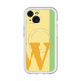 スリムプロテクションプレミアムケース with MagSafe［ オリジナル - initial color line - W yellow ］
