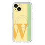 スリムプロテクションプレミアムケース with MagSafe［ オリジナル - initial color line - W yellow ］