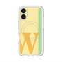 スリムプロテクションプレミアムケース with MagSafe［ オリジナル - initial color line - W yellow ］