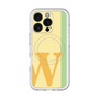 スリムプロテクションプレミアムケース with MagSafe［ オリジナル - initial color line - W yellow ］