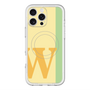 スリムプロテクションプレミアムケース with MagSafe［ オリジナル - initial color line - W yellow ］