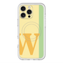 スリムプロテクションプレミアムケース with MagSafe［ オリジナル - initial color line - W yellow ］