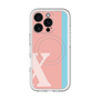 スリムプロテクションプレミアムケース with MagSafe［ オリジナル - initial color line - X pink ］