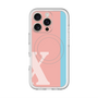 スリムプロテクションプレミアムケース with MagSafe［ オリジナル - initial color line - X pink ］