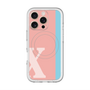 スリムプロテクションプレミアムケース with MagSafe［ オリジナル - initial color line - X pink ］