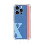 スリムプロテクションプレミアムケース with MagSafe［ オリジナル - initial color line - X blue ］