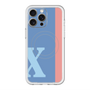 スリムプロテクションプレミアムケース with MagSafe［ オリジナル - initial color line - X blue ］