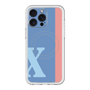 スリムプロテクションプレミアムケース with MagSafe［ オリジナル - initial color line - X blue ］