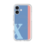 スリムプロテクションプレミアムケース with MagSafe［ オリジナル - initial color line - X blue ］