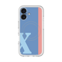 スリムプロテクションプレミアムケース with MagSafe［ オリジナル - initial color line - X blue ］