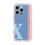 スリムプロテクションプレミアムケース with MagSafe［ オリジナル - initial color line - X blue ］