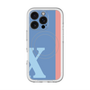 スリムプロテクションプレミアムケース with MagSafe［ オリジナル - initial color line - X blue ］