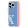 スリムプロテクションプレミアムケース with MagSafe［ オリジナル - initial color line - X blue ］