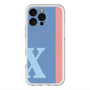 スリムプロテクションプレミアムケース with MagSafe［ オリジナル - initial color line - X blue ］