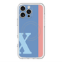 スリムプロテクションプレミアムケース with MagSafe［ オリジナル - initial color line - X blue ］