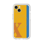 スリムプロテクションプレミアムケース with MagSafe［ オリジナル - initial color line - X orange ］