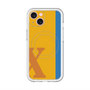 スリムプロテクションプレミアムケース with MagSafe［ オリジナル - initial color line - X orange ］