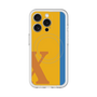 スリムプロテクションプレミアムケース with MagSafe［ オリジナル - initial color line - X orange ］